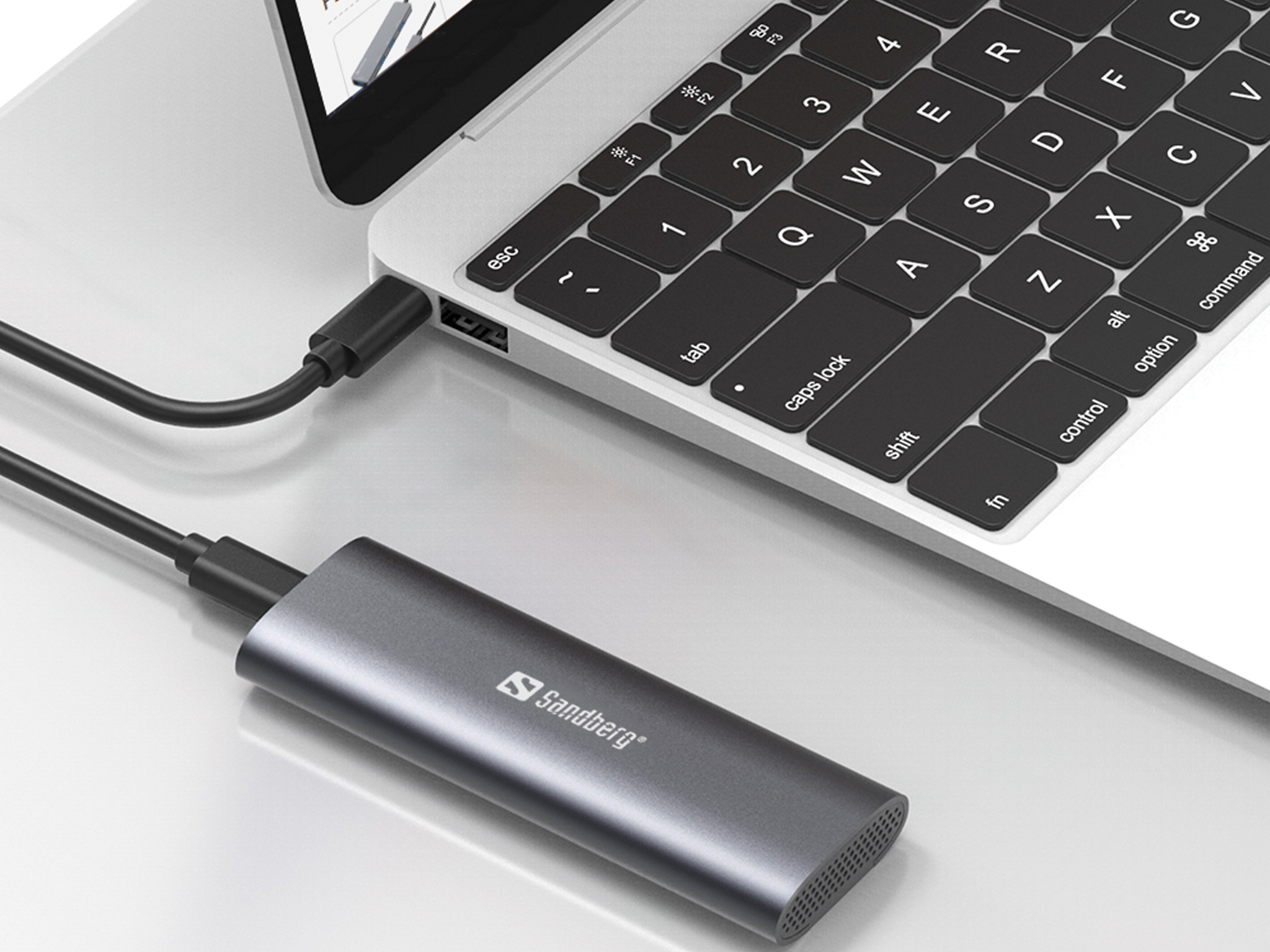 SANDBERG USB 32 Case for M2NVMe SSD