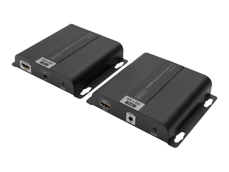 DIGITUS 4K HDMI Extender Set via IP/CAT 5 6 120m komplett POE powered UHD 4K/30Hz DIGITUS 4K HDMI Extender Set via IP/CAT 5 6 120m komplett POE powered UHD 4K/30Hz