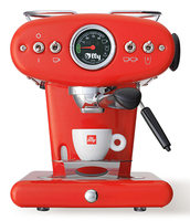 illy X1 Anniversary Maschine fuer gemahlenen Kaffee und E.S.E.-Pads (rot)