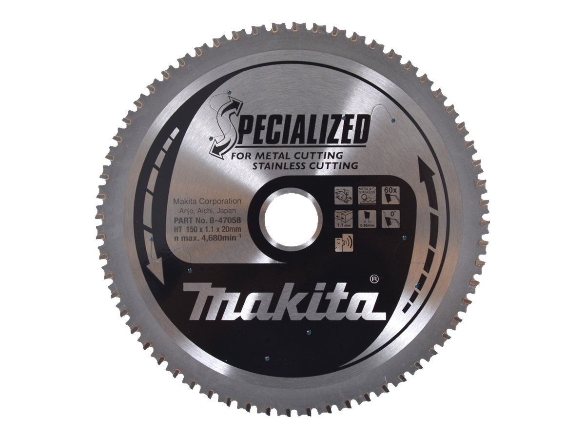 makita B-47058 SPECIALIZED KreissÃ¤geblatt 150,0 mm, 60 ZÃ¤hne