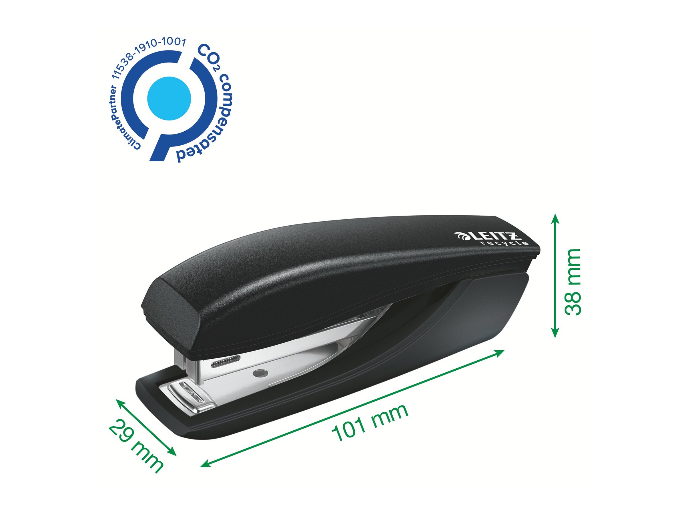 LEITZ Heftgeraet NeXXt Recycle Mini schwarz LEITZ Heftgeraet NeXXt Recycle Mini schwarz