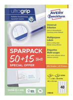 2.600 AVERY Zweckform Etiketten weiss 48,5 x 25,4 mm 2.600 AVERY Zweckform Etiketten weiss 48,5 x 25,4 mm