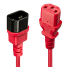 LINDY 2m IEC Verlaengerung rot