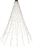 goobay Baummantel mit Ring LED Lichtervorhang gruen, 1 St