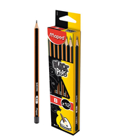 maped BLACK'PEPS Bleistifte B schwarz/orange, 12 St. maped BLACK'PEPS Bleistifte B schwarz/orange, 12 St.