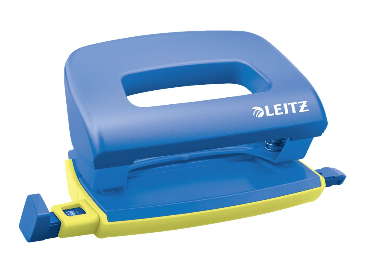 LEITZ Locher und Heftgeraete Set Urban Chic blaugelb
