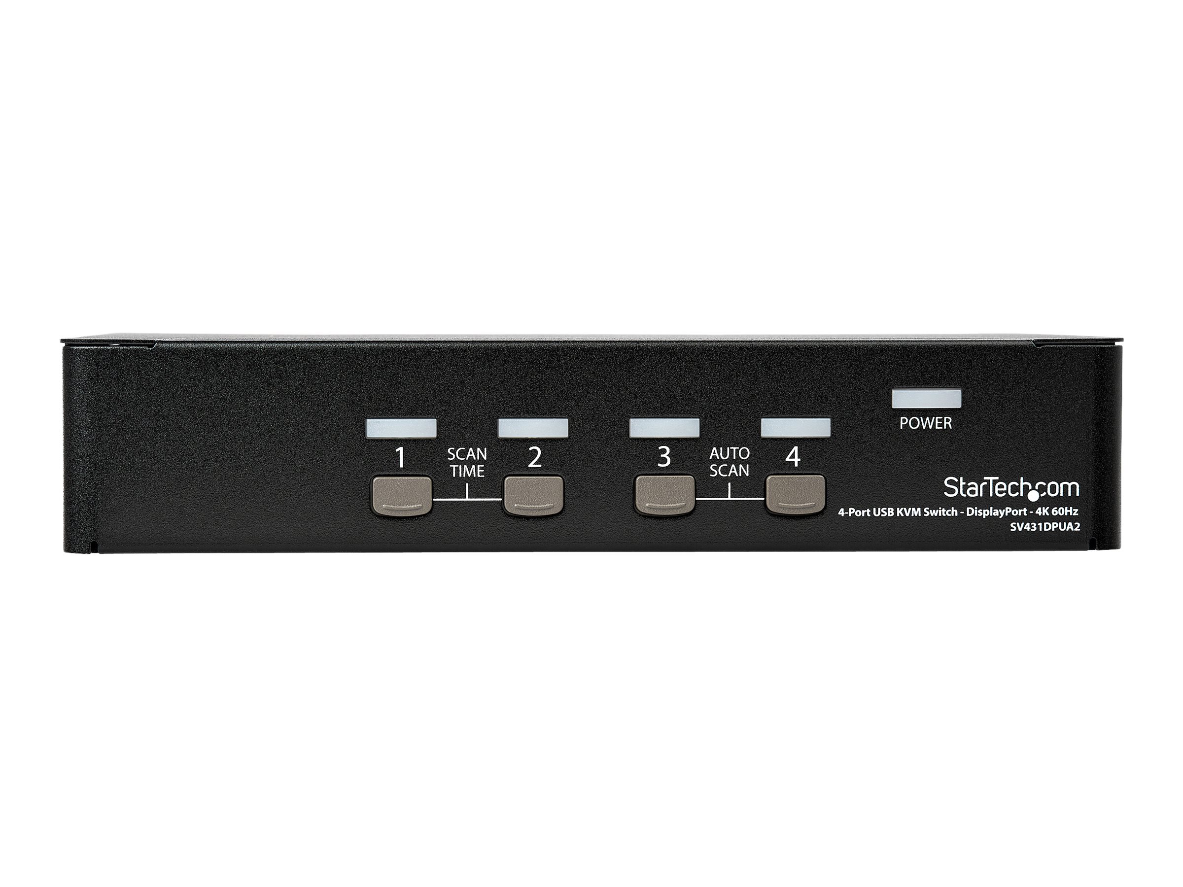 StarTech.com 4 Port DisplayPort KVM Switch - DisplayPort 1.2 KVM - 4K 60Hz - DisplayPort Switch - DisplayPort Umschaltbox - USB KVM Switch - KVM-/Audio-Switch - 4 Anschlüsse