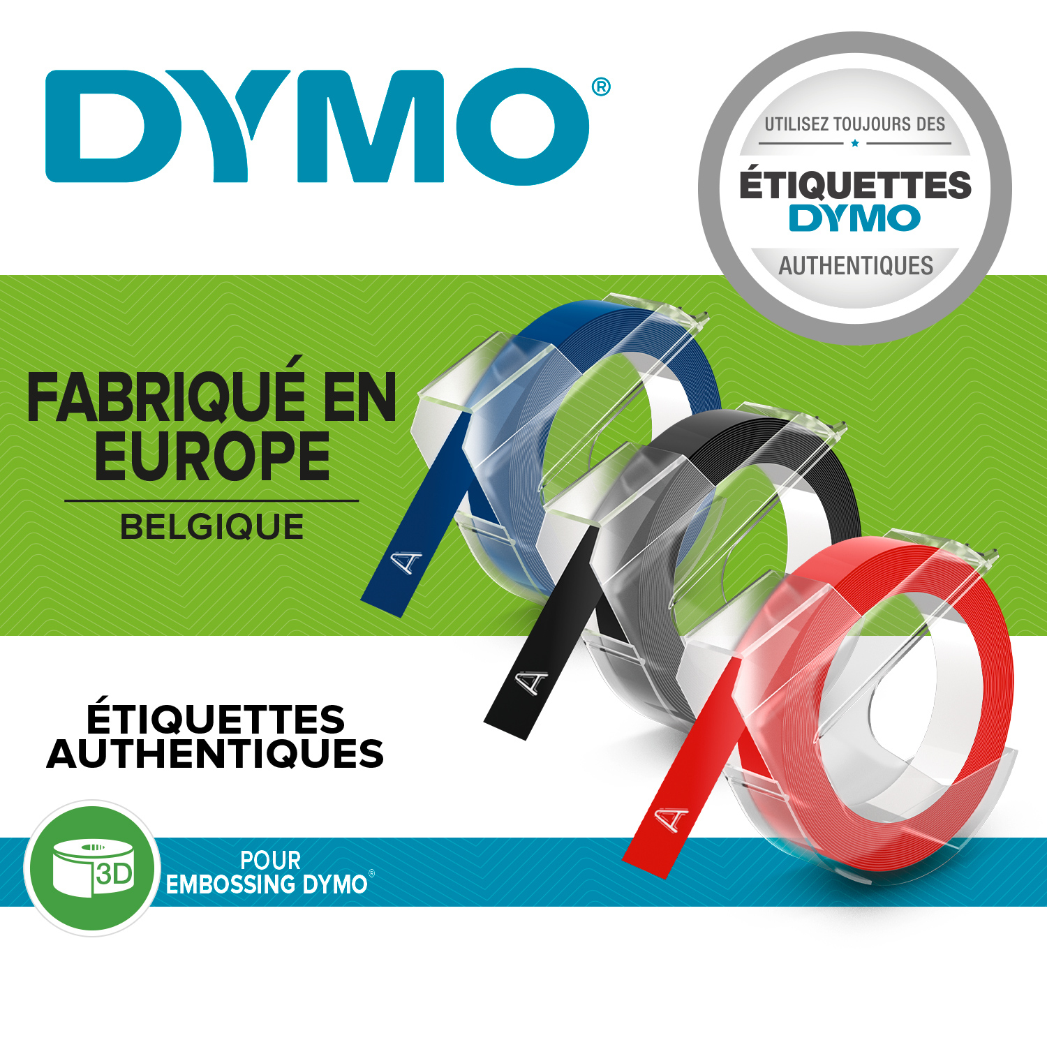 DYMO Omega Prägegerät blau