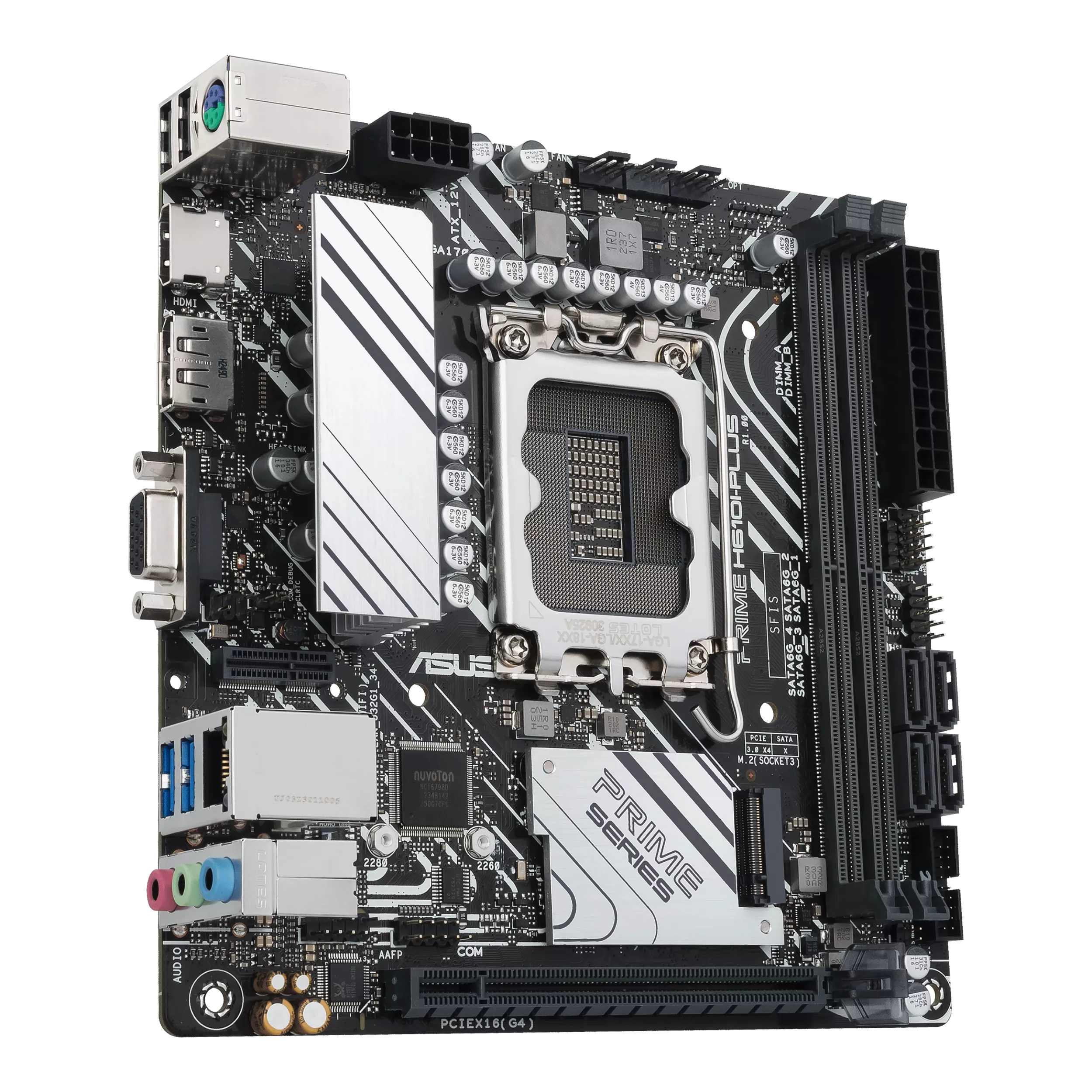 ASUS PRIME H610IPLUSCSM Intel LGA 1700 2DDR5 miniATX 4xSATA MB 1xHDMI 1xDP 1xDSub