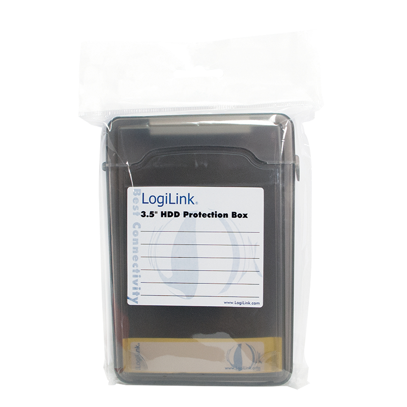 LogiLink Festplattenlaufwerk-Schutzgehäuse - Kapazität: 1 Festplattenlaufwerk (3,5")