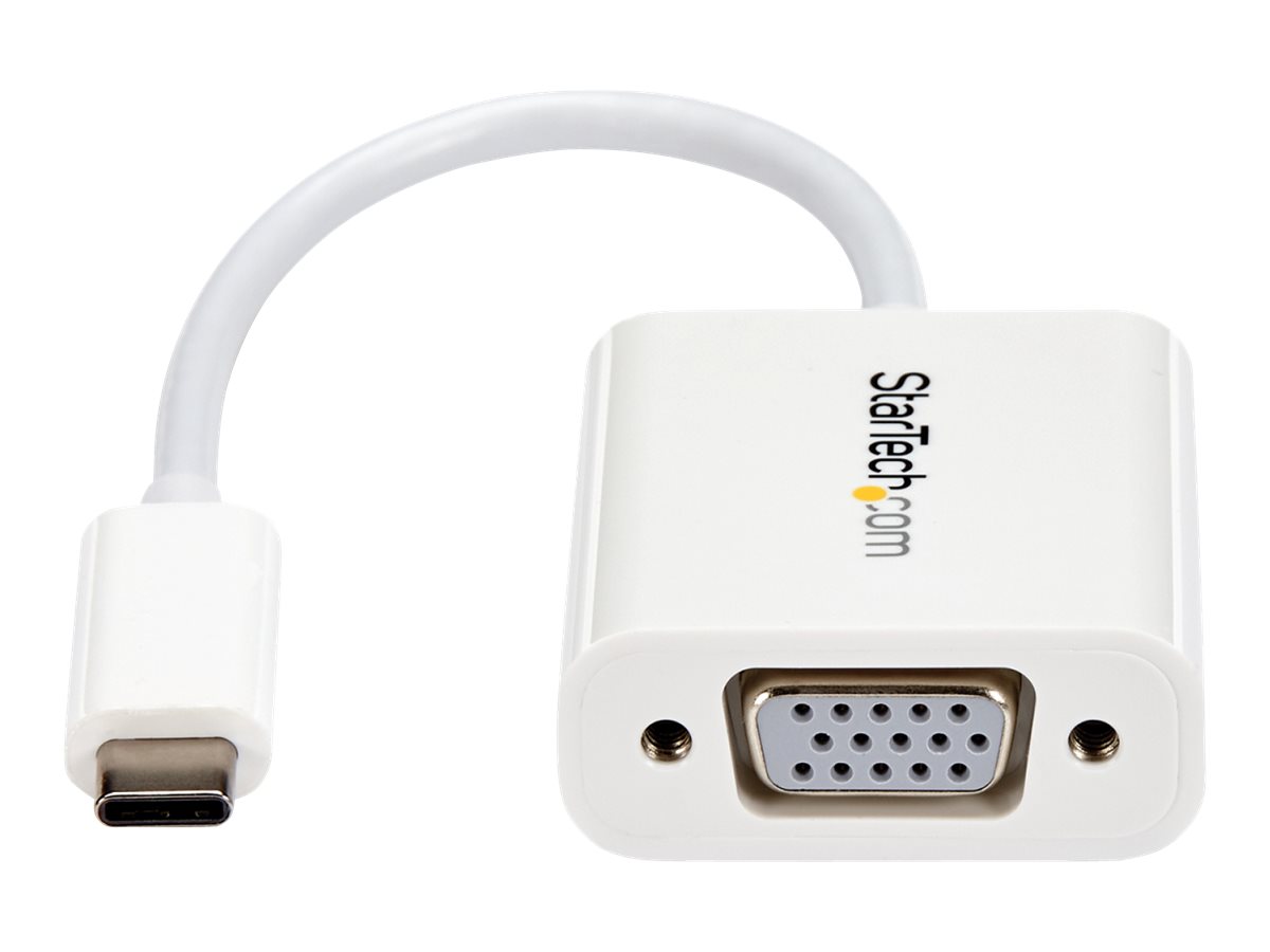STARTECHCOM USBC auf VGA Adapter USB TypC zu VGA Video Konverter Weiss