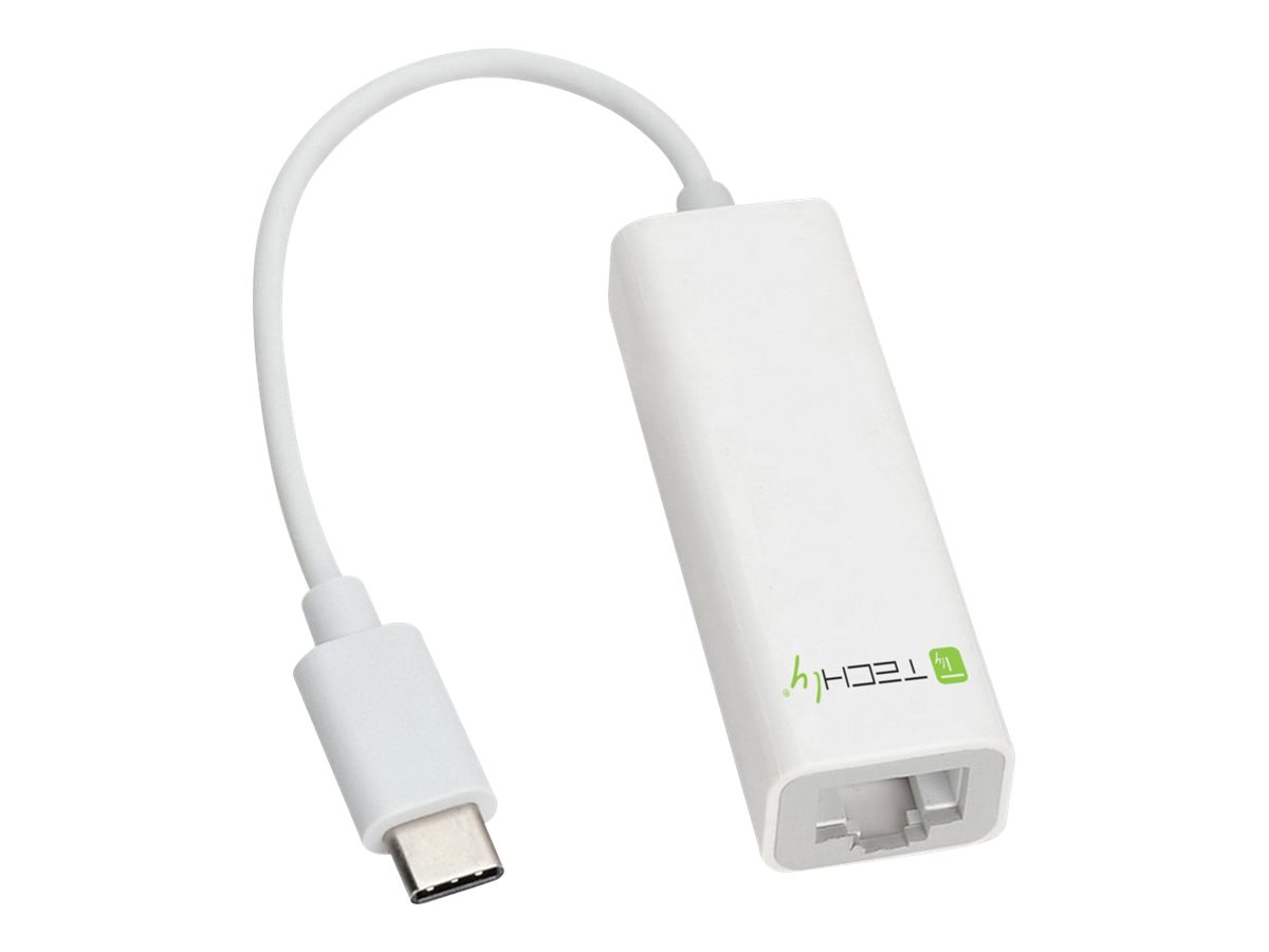 TECHLY USB 3.1 Typ C auf RJ45 Gigabit 10/100/1000 Konverter zum Anschluss eines Laptop oder PC an ein Netzwerk TECHLY USB 3.1 Typ C auf RJ45 Gigabit 10/100/1000 Konverter zum Anschluss eines Laptop oder PC an ein Netzwerk