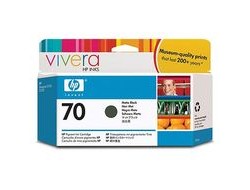 HP 70 original Ink cartridge C9448A matte black standard capacity 130ml 1-pack with Vivera Ink cartridge