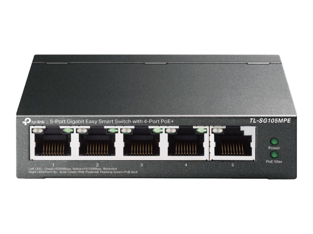 TL-SG105MPE 5-Port Gigabit Easy Smart Switch 4x PoE+