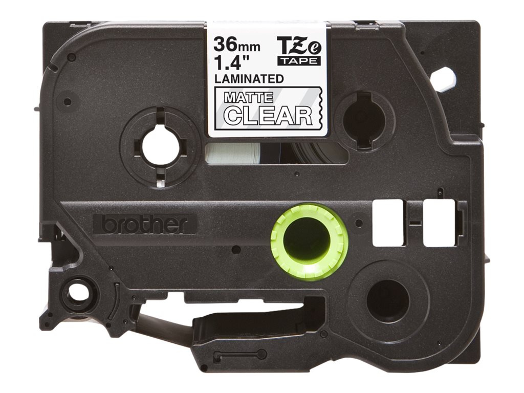 Brother TZe-M65 weiß auf transparent matt