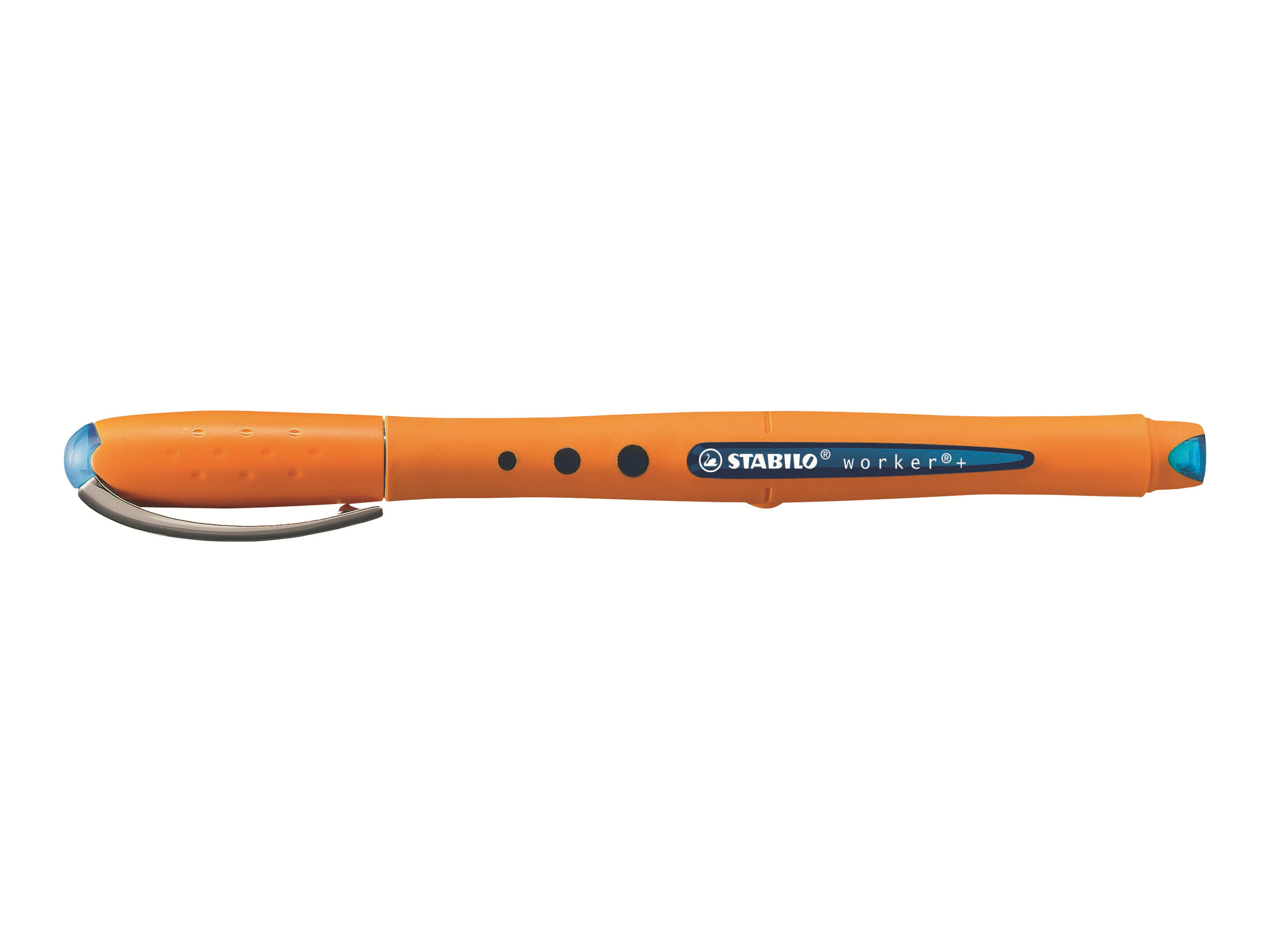 STABILO worker®+ Tintenroller orange 0,5 mm, Schreibfarbe: farbsortiert, 4 St. STABILO worker®+ Tintenroller orange 0,5 mm, Schreibfarbe: farbsortiert, 4 St.