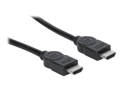MANHATTAN High Speed HDMI-Kabel ARC 3D 4K30Hz HDMI-Stecker auf HDMI-Stecker geschirmt schwarz 1m MANHATTAN High Speed HDMI-Kabel ARC 3D 4K30Hz HDMI-Stecker auf HDMI-Stecker geschirmt schwarz 1m