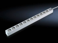 Rittal Steckdosenleiste 12 Dosen ohne Wippschalter L=658,6mm