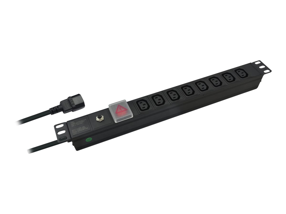 helos 19" Steckdosenleiste PROFESSIONAL, 8-fach C13, schwarz 2,0m, mit Schalter helos 19" Steckdosenleiste PROFESSIONAL, 8-fach C13, schwarz 2,0m, mit Schalter