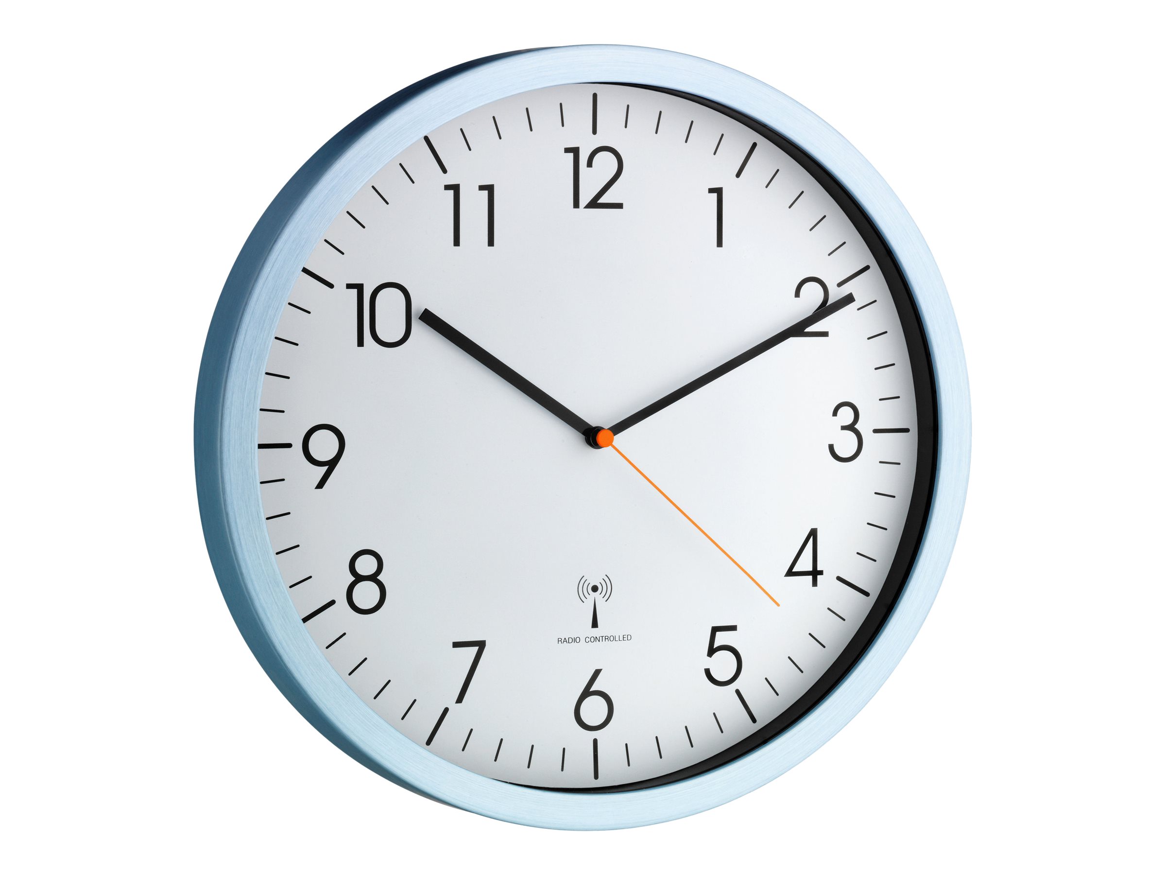 TFA® Funkwanduhr 60.3517.55 weiss silber Aluminium, Ø 30,5 cm TFA® Funkwanduhr 60.3517.55 weiss silber Aluminium, Ø 30,5 cm