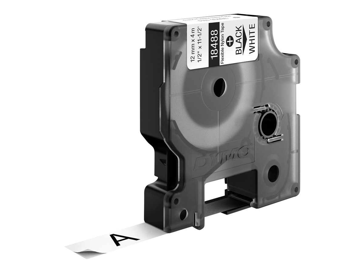 18488 DYMO ID1 12mm SCHWARZ-WEISS