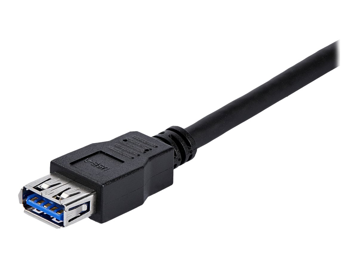 StarTech.com 1m USB 3.0 Verlängerungskabel - USB 3 Typ A Kabel Verlängerung - Stecker/ Buchse - Schwarz - USB-Verlängerungskabel - USB Typ A bis USB Typ A - 1 m