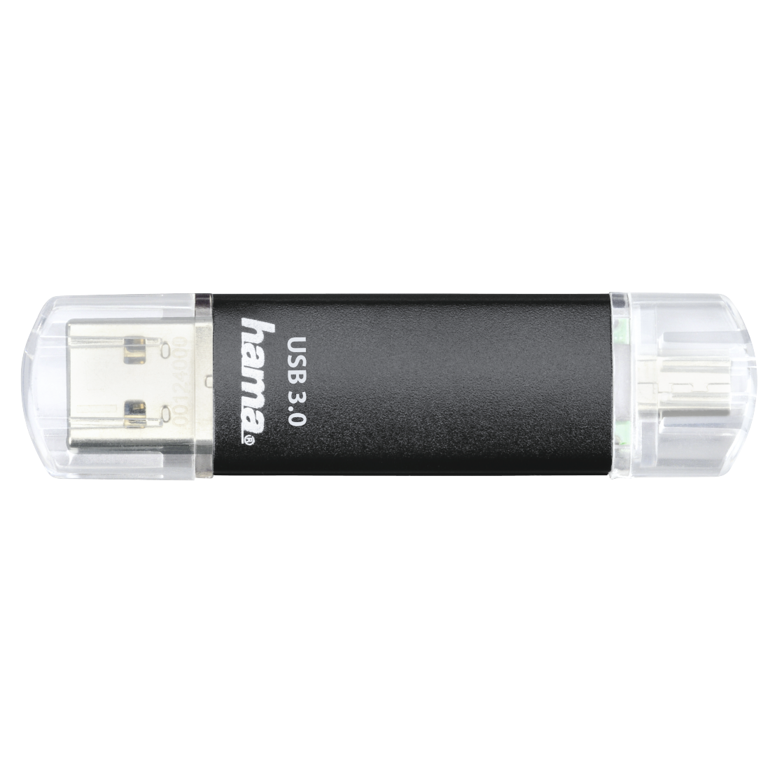 hama USBStick Laeta Twin schwarz 256 GB, 1 St
