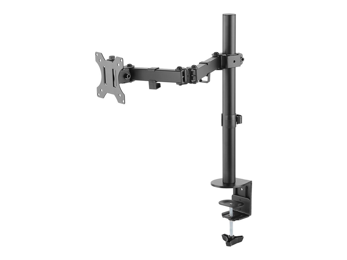 NEOMOUNTS Monitor Desk Mount Tischhalterung 25,4-81,3cm 10-32Zoll Klemme/Durchführung VESA75-100 Volle Bewegung schwarz