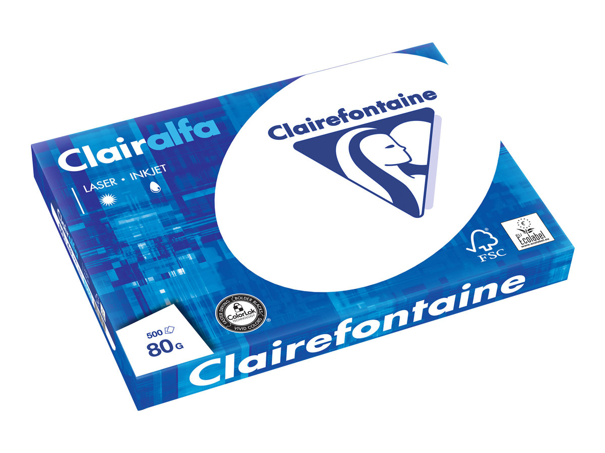 Clairefontaine Kopierpapier Laser2800 DIN A3 80 g/qm 500 Blatt Clairefontaine Kopierpapier Laser2800 DIN A3 80 g/qm 500 Blatt