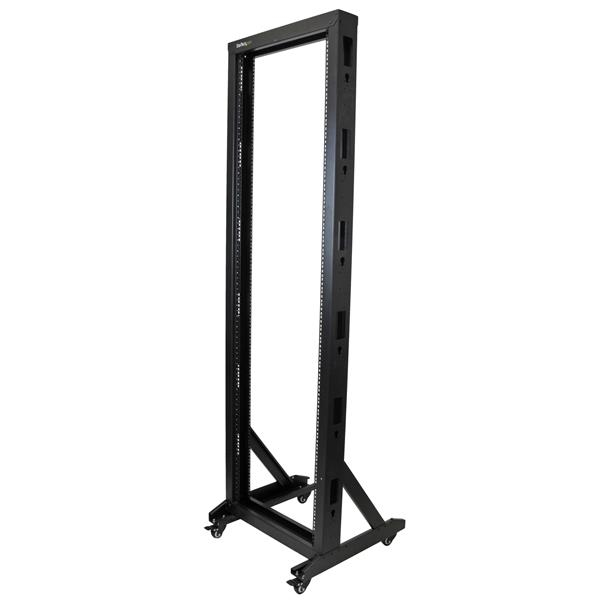 STARTECHCOM 2 Post Server Rack mit Rollen stabile Stahl konstruktion 42HE