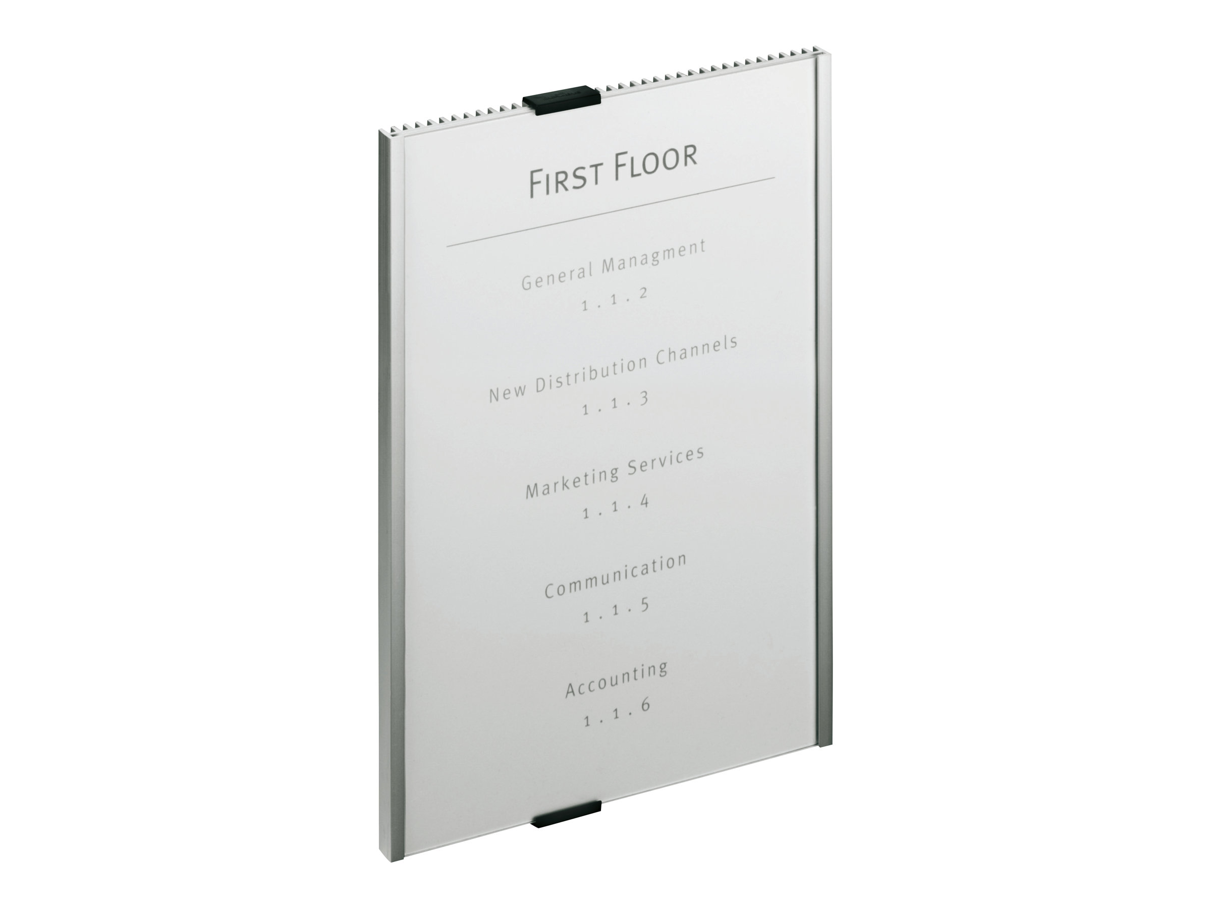 Durable INFO SIGN Türschild A4 210x297mm metallic silber