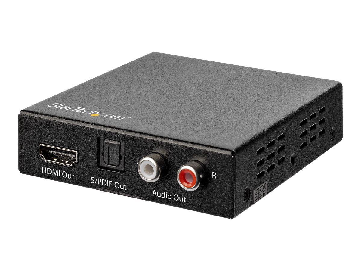 STARTECH.COM 4K HDMI Audio Extractor - 4K 60Hz - HDMI Audio De-Embedder - PDIF Toslink Optical Audio - Dual Cinch und HDMI Audio STARTECH.COM 4K HDMI Audio Extractor - 4K 60Hz - HDMI Audio De-Embedder - PDIF Toslink Optical Audio - Dual Cinch und HDMI Audio