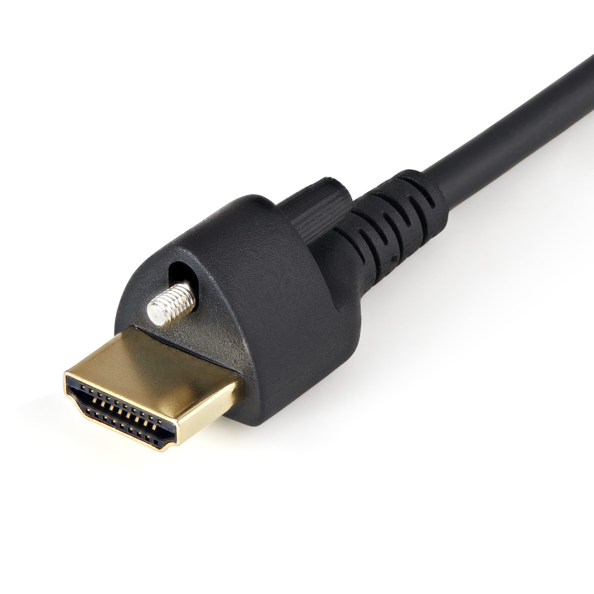 STARTECHCOM 1m HDMI Cable with Locking Screw 4K 60Hz HDR High Speed HDMI 20 Monitor Cable with Ethernet MM