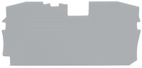 Wago Abschlussplatte u. Zwischenplatte 2010-1291 2Leiter 10qmm grau