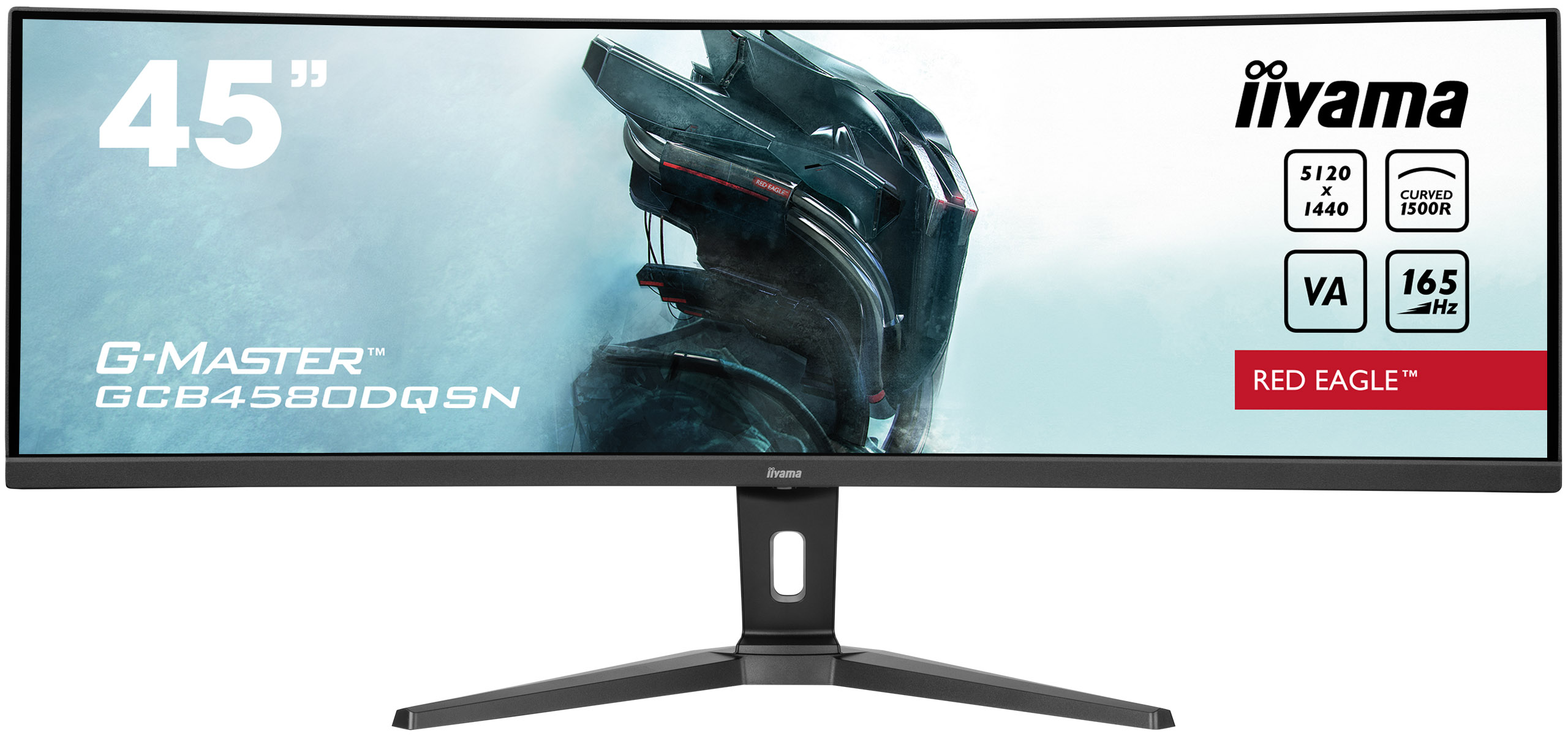 IIYAMA GCB4580DQSNB1 113,03cm 44,5Zoll ETE VA DQHD Curved 1500R 165Hz 450cdm2 0,8ms Speakers DP 2xHDMI USBC Dock KVM USB32x3