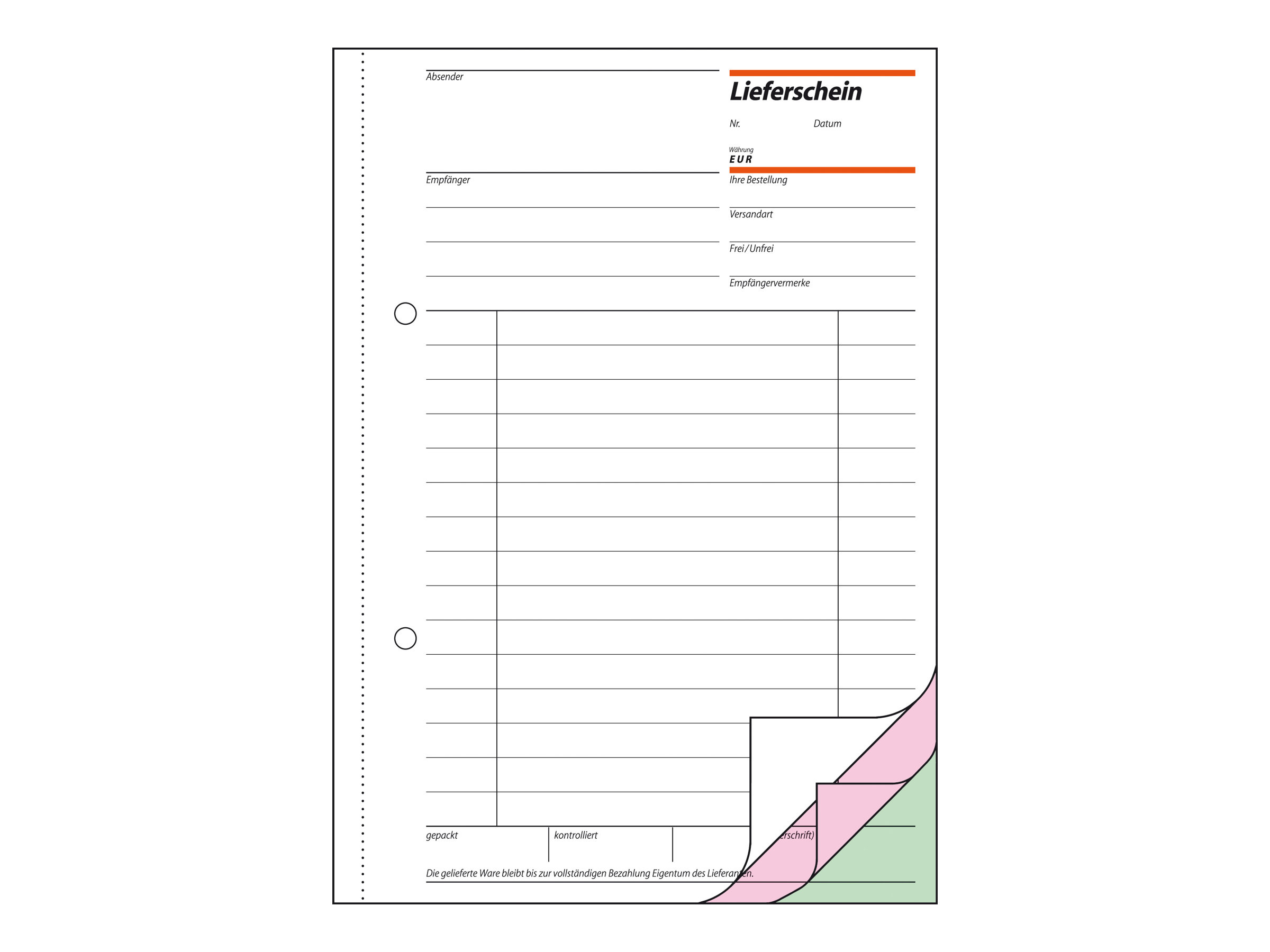 SIGEL Lieferschein mit Empfangsschein Formularbuch LI535 SIGEL Lieferschein mit Empfangsschein Formularbuch LI535