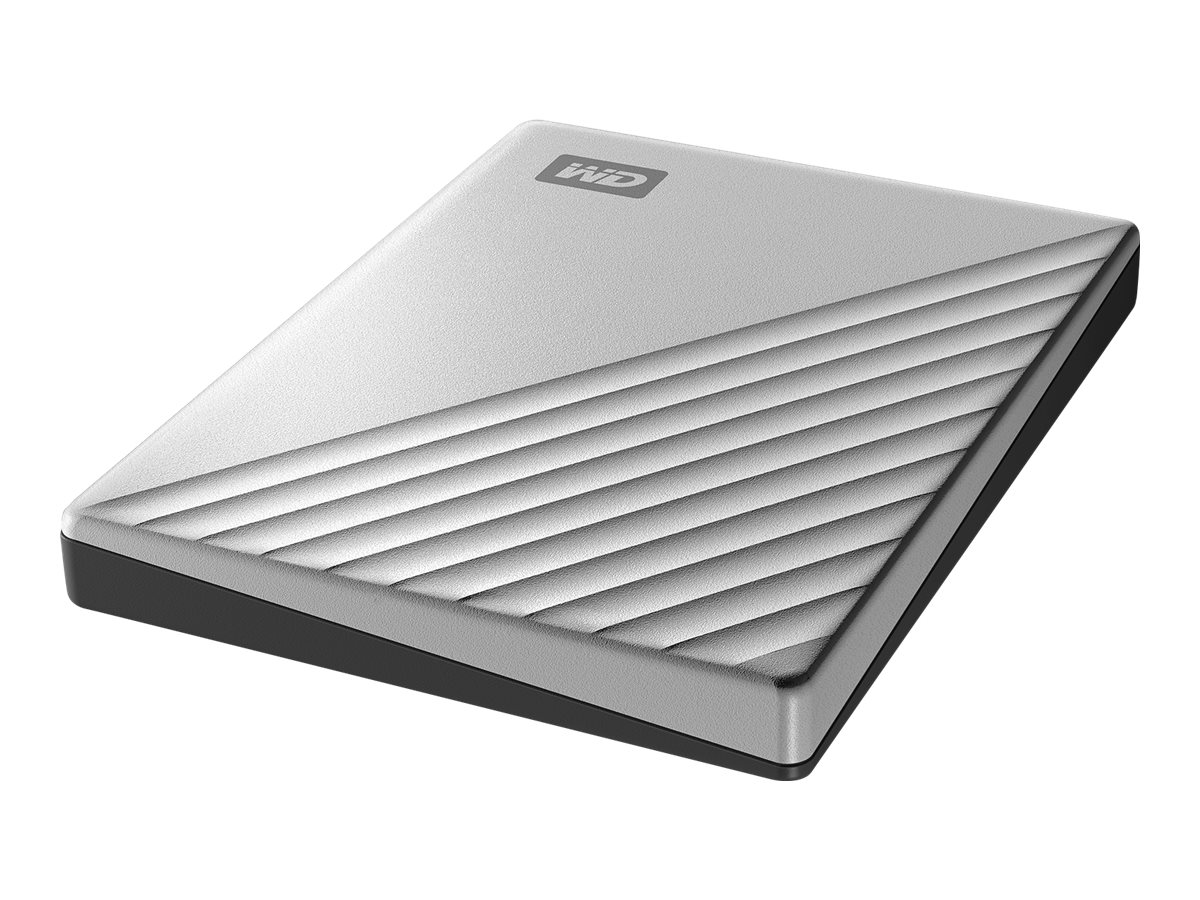 WD My Passport Ultra 1TB Silver USB-C/USB3.0 HDD 6,4cm 2,5Zoll Metal finish RTL portable extern
