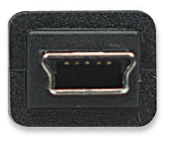 MANHATTAN Hi-Speed USB Mini-B Anschlusskabel USB 2.0 Typ A Stecker - Mini-B Stecker 480 Mbps 1,8m Schwarz