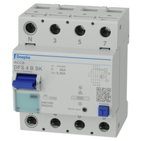 Doepke FI-Schutzschalter allstromsensitiv DFS4 040-4/0,30-B SK 4polig 40/0,3A Doepke FI-Schutzschalter allstromsensitiv DFS4 040-4/0,30-B SK 4polig 40/0,3A