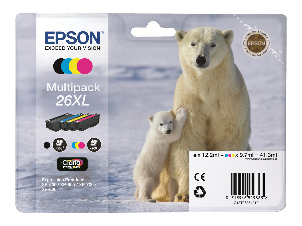 C13T26364010 EPSON XP Tinte (4) cmyk C13T26364010 EPSON XP Tinte (4) cmyk