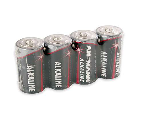 4 ANSMANN Batterien Red Alkaline Baby C 1,5 V
