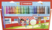 STABILO power Filzstifte farbsortiert, 30 St. STABILO power Filzstifte farbsortiert, 30 St.