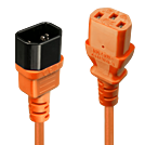 LINDY 2m IEC Verlaengerung orange