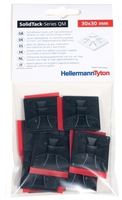 HellermannTyton Klebesockel QM30APT-I-PA66-BK (10) schwarz