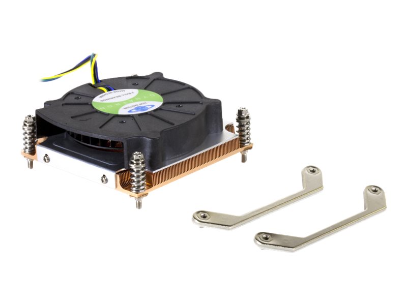 DYNATRON Intel CPU Kuehler 1U K199 LGA1150/-51/-55/-56 Kuehlkoerper Kupfer Aktiv mit PWM und bis zu 95W TDP