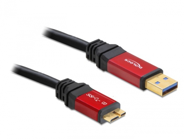 Delock Kabel USB 3.0 Typ-A Stecker > USB 3.0 Typ Micro-B Stecker 1 m Premium