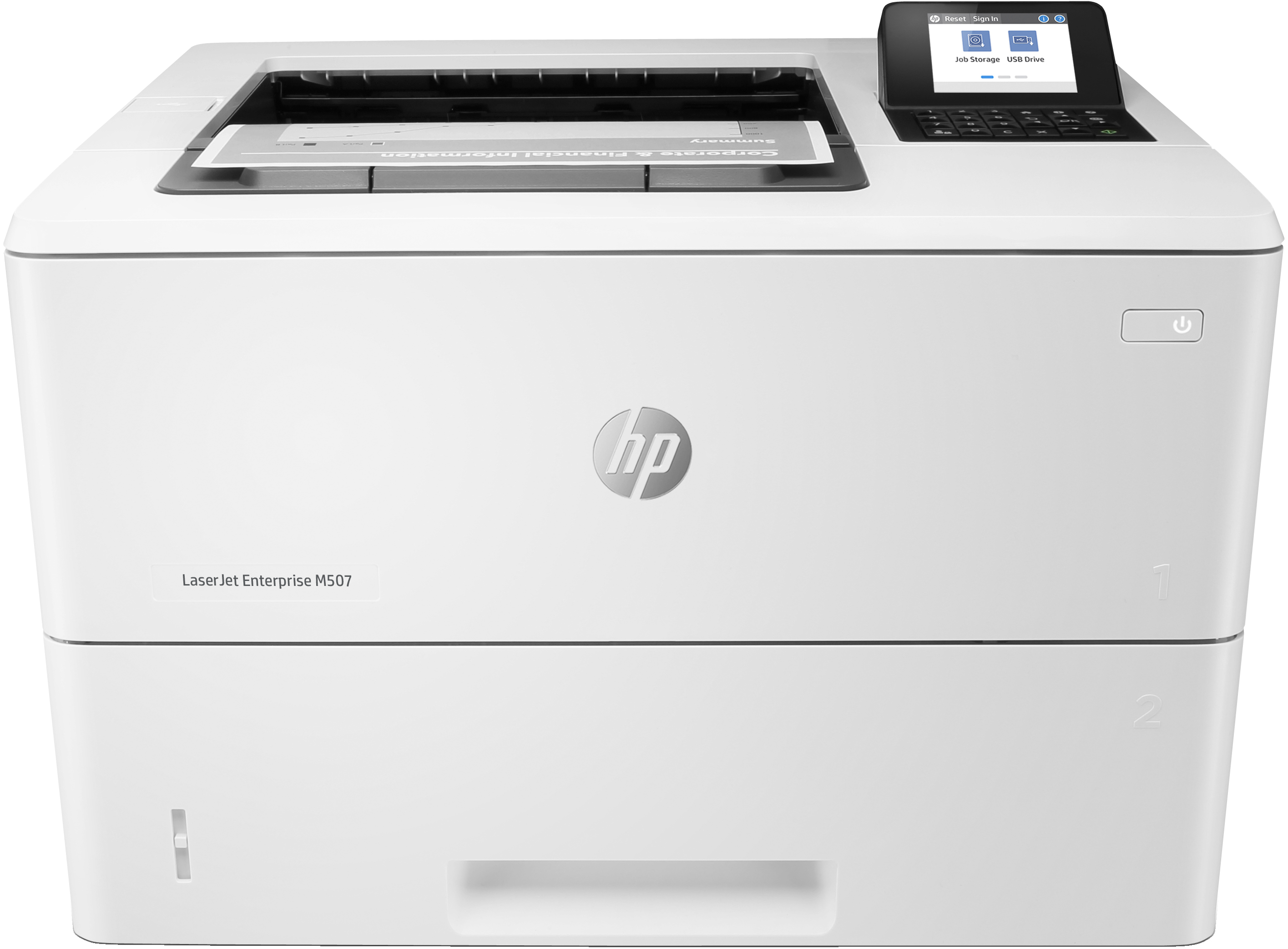 HP LaserJet Enterprise M507dn Printer Mono Duplex laser A4 1200x1200dpi 50ppm 650sheets USB LAN
