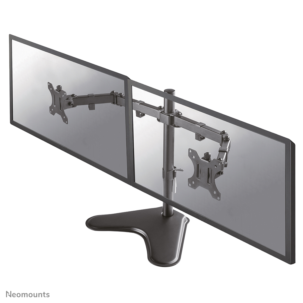 NEOMOUNTS D550DDBLACK Monitor DualDeskstand 25,481,28cm 1032Zoll 2x8kg Volle Bewegung Neigen Schwenken Pivo Tischständ