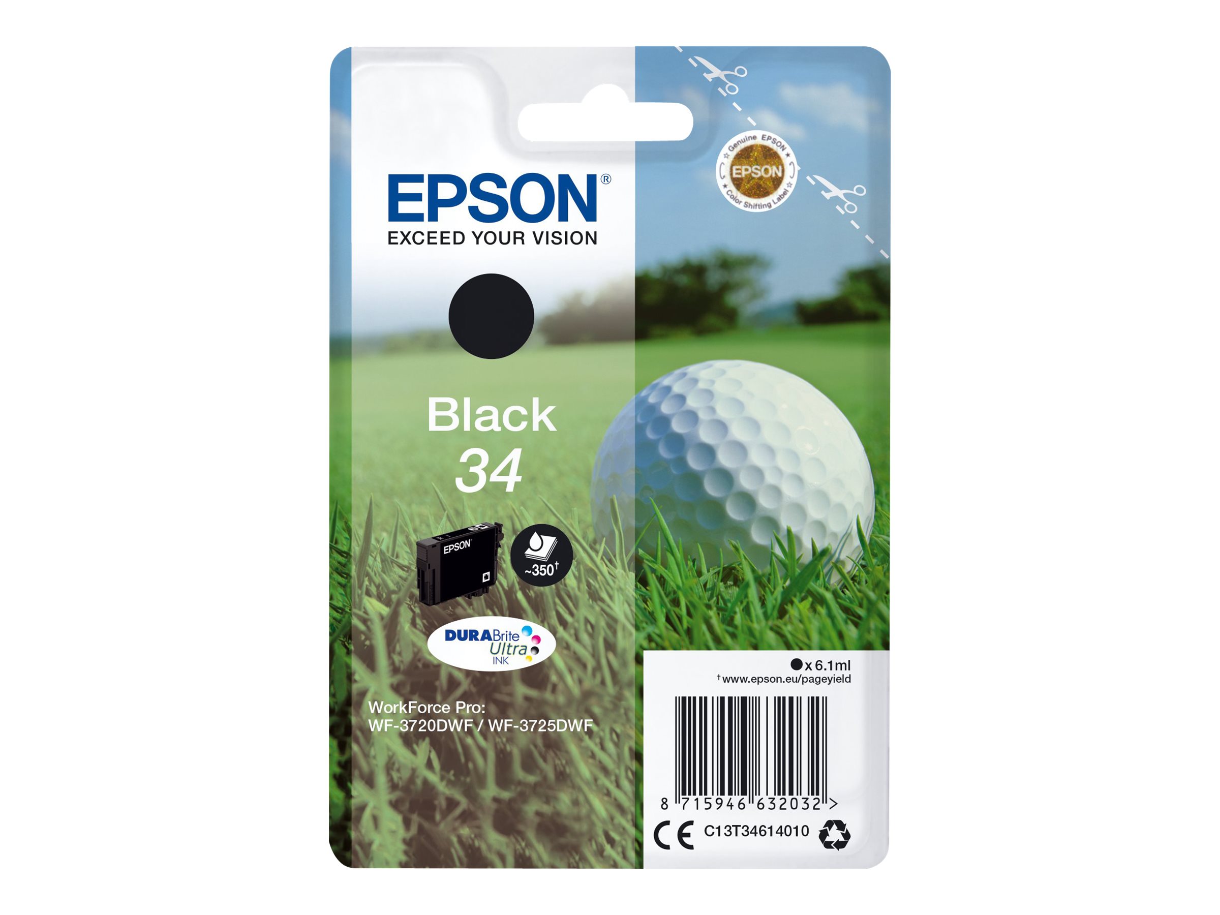 EPSON 4LB Singlepack Black 34 - DURABrite Ultra Ink EPSON 4LB Singlepack Black 34 - DURABrite Ultra Ink