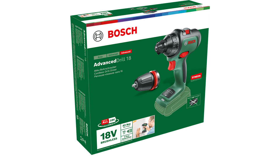BOSCH Home Garden AdvancedDrill 18 AkkuBohrschrauber 18,0 V, ohne Akku